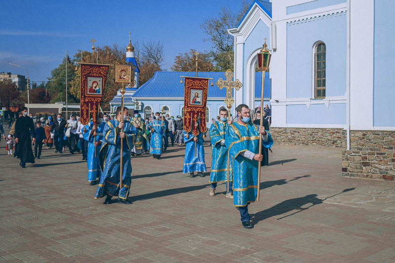 Покровский кафедральный собор города Шахты отметил престольный праздник