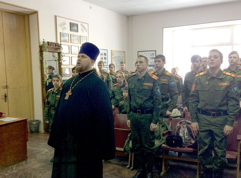 В штабе Городского казачьего общества г. Каменск-Шахтинский состоялась очередная встреча с кадетами казачьей военной гимназии