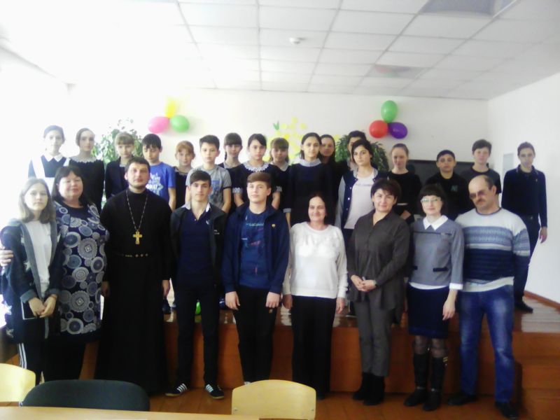 Лекторская группа провела беседу с учащимися школы ст. Краснокутской Чернышевского благочиния