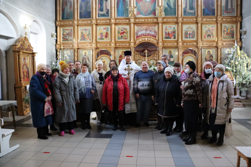 Молебен в Донском храме совместно с членами Всероссийского общества слепых города Новошахтинска