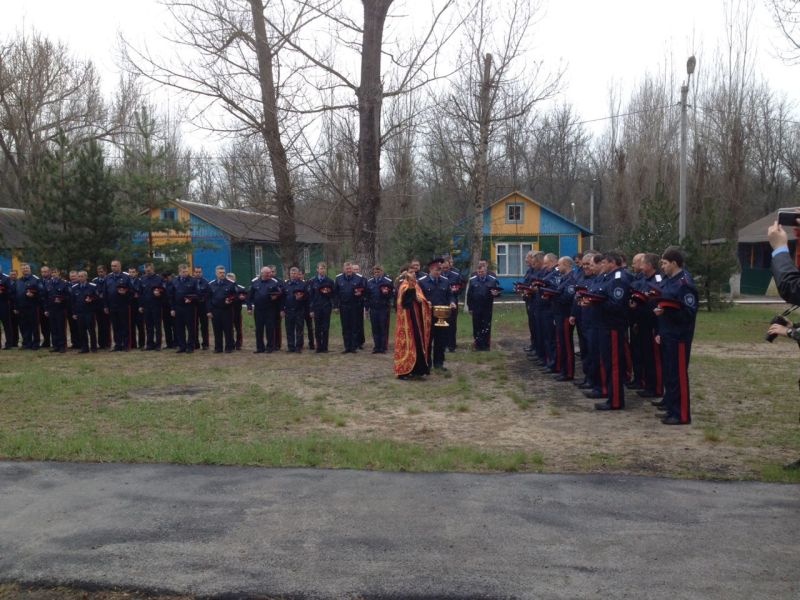 В городе Миллерово стартовал традиционный трехдневный весенний учебно-полевой сбор казачьих дружинников