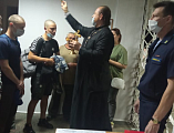 Протоиерей Роман Амплеев благословил новобранцев весеннего призыва военного комиссариата города Новошахтинска