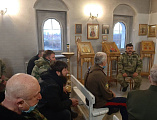 В Донском храме г. Новошахтинска состоялась традиционная встреча казаков станицы Мало-Несветаевской с духовником