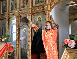 В храме Донской иконы Божией Матери г. Новошахтинска почтили память священномученика Александра, епископа Команского, небесного покровителя г. Новошахтинска и покровителя горняков