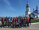 Добровольцы оказали помощь в высадке деревьев и уборке территории Донского храма г. Новошахтинска