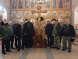В Донском храме г. Новошахтинска состоялась традиционная встреча казаков станицы Мало-Несветаевской с духовником