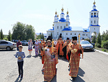В храме Донской иконы Божией Матери г. Новошахтинска почтили память священномученика Александра, епископа Команского, небесного покровителя г. Новошахтинска и покровителя горняков