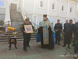 Протоиерей Роман Амплеев совершил благодарственный молебен перед иконой Богородицы Неопалимая купина