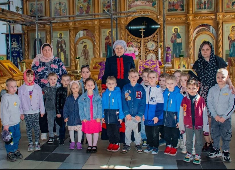 Экскурсия воспитанников детского сада «Глория» в Донской храм города Новошахтинска
