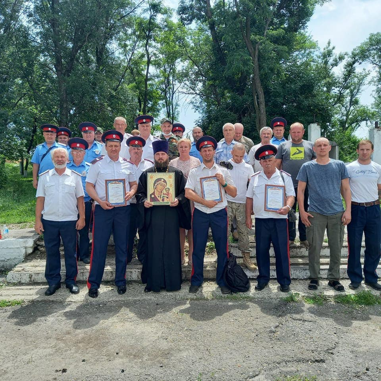 Иерей Сергий Сидоров принял участие в Большом Круге городского казачьего общества «Новошахтинское»