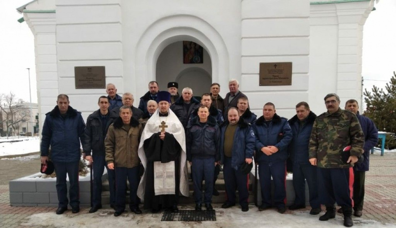 Иерей Роман Митяшин и казаки Верхнедонского округа молитвенно почтили память атамана Донского казачьего войска М.И. Платова