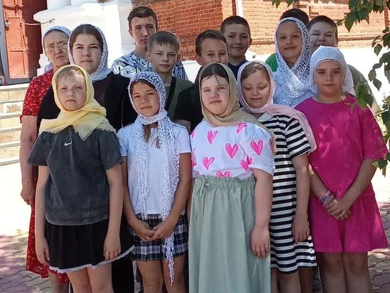 В воскресной школе Обливской прошёл урок, посвящённый Кириллу и Мефодию
