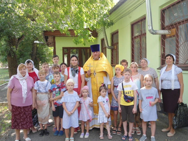 Благословение детей перед началом учебного года