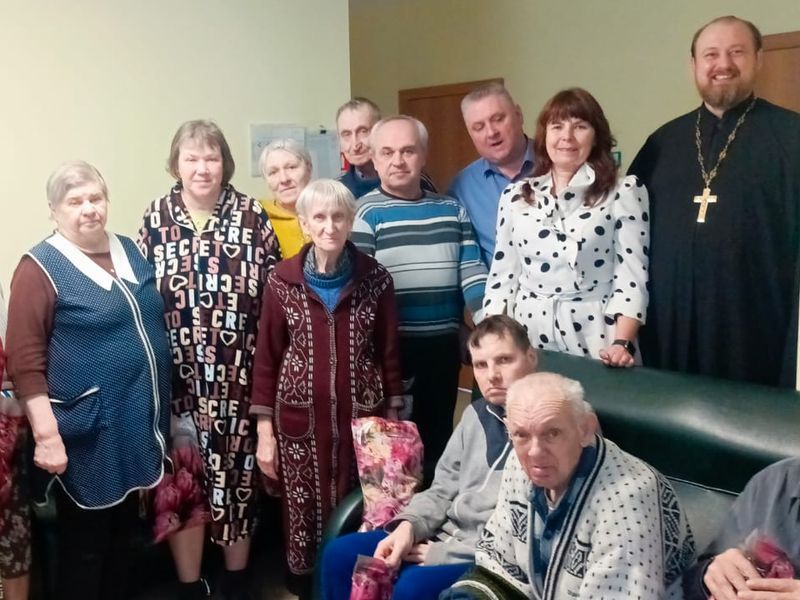 Православная беседа, приуроченная ко дню празднования обретения мощей блаженной Матроны Московской в доме престарелых