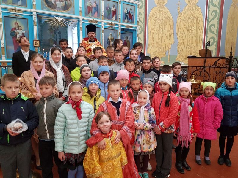 Поздравление учащихся школы станицы Бессергеневской с Пасхой Господней