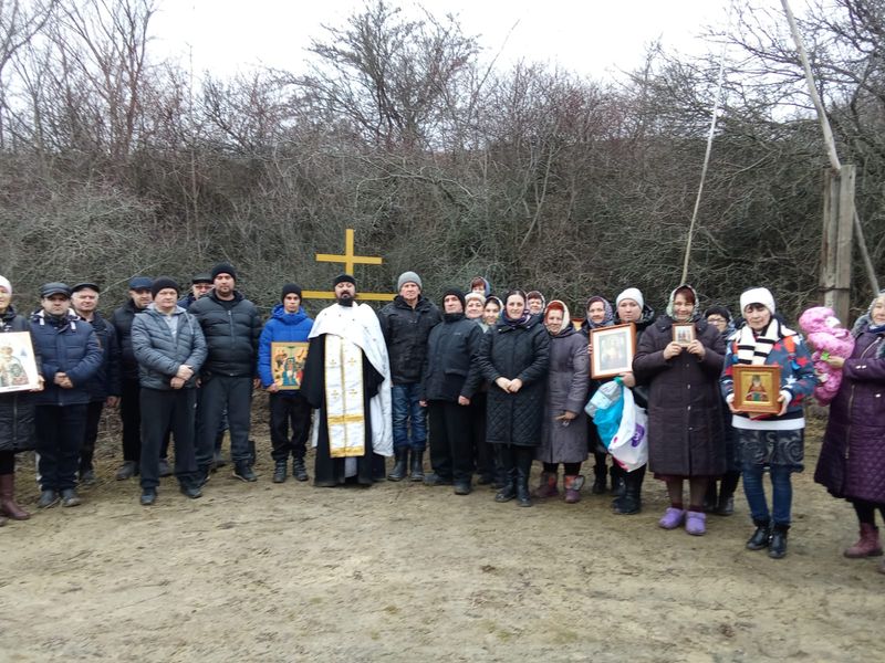 Великое освящение воды в селе Первомайское