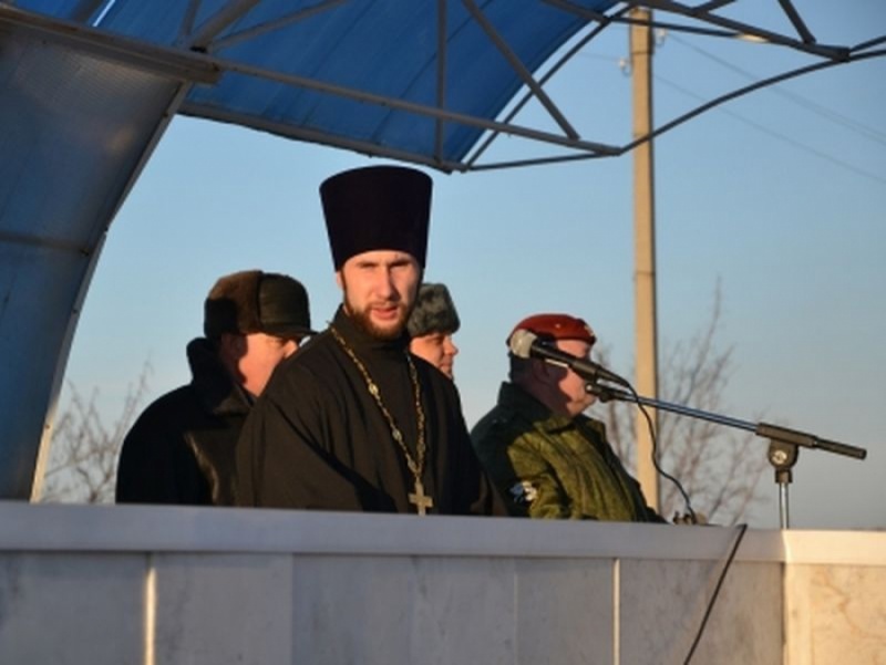 Иерей Георгий Болоцков поздравил солдат и офицеров 82-го учебного полка с Днем защитника Отечества