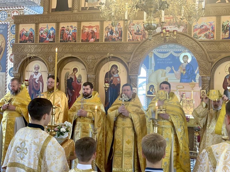 Соборное Богослужение в храме Рождества пророка Иоанна Предтечи