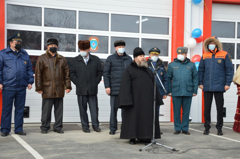 Протоиерей Сергий Явиц совершил чин освящения новой пожарно-спасательной части № 244 в хуторе Верхний Митякин
