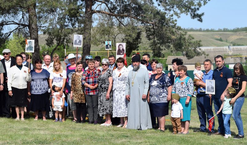 Настоятель прихода святителя Димитрия Ростовского протоиерей Константин Кудинов принял участие в мероприятиях, посвященных Дню Победы в слободе Ольховчик