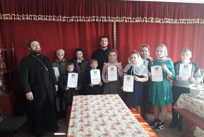 В воскресной школе ст. Боковской состоялся второй тур Кирилло-Мефодиевской олимпиады по Священной истории и Закону Божию