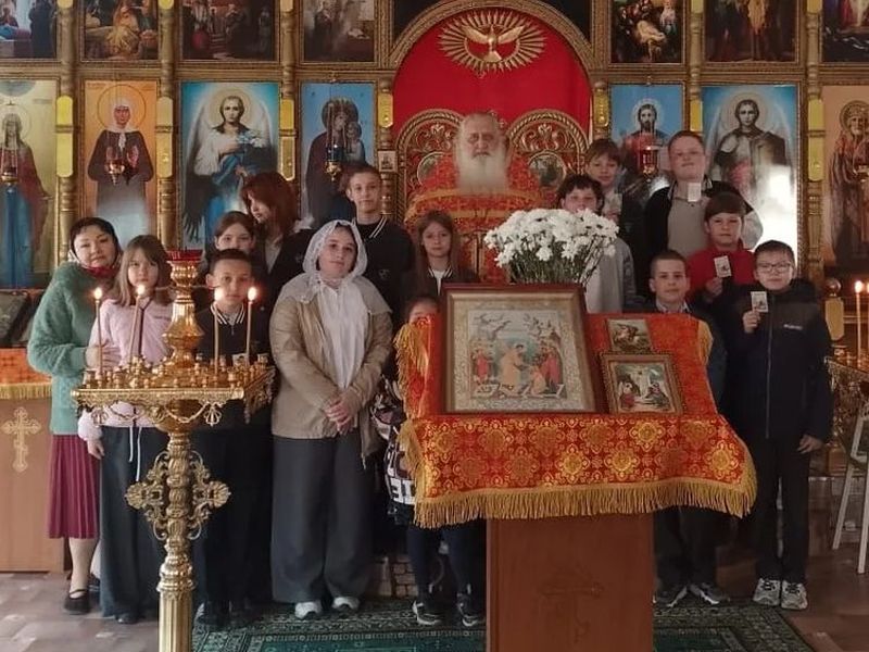 Учащиеся посетили храм Вознесения Господня в слободе Красюковской
