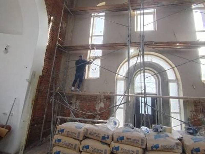 Второй этап строительно-отделочных работ начат в хуторе Арпачине