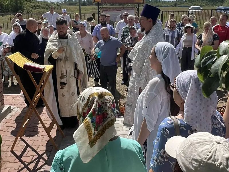 Молебен в день Преображения Господня в хуторе Ушаковском