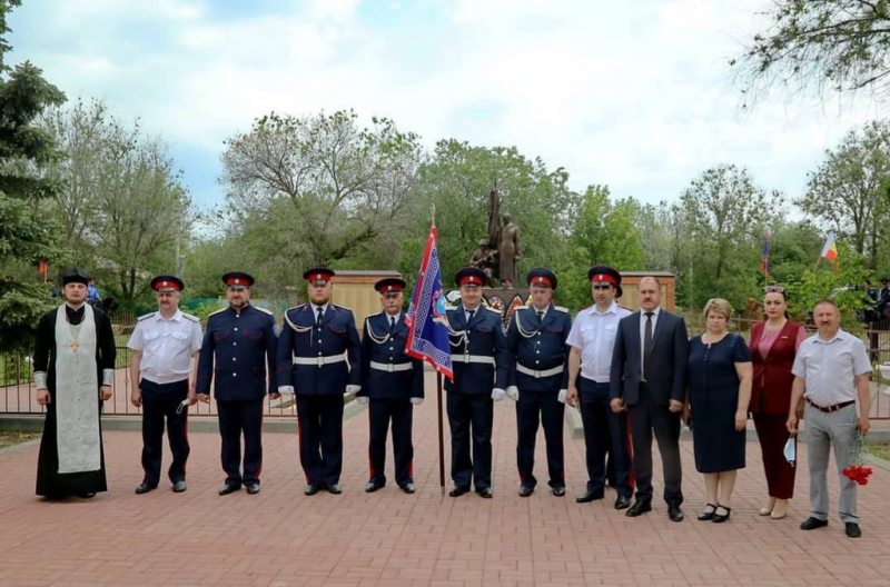 Иерей Александр Левчик принял участие в митинге, посвященном 76-летию Победы в Великой Отечественной войне