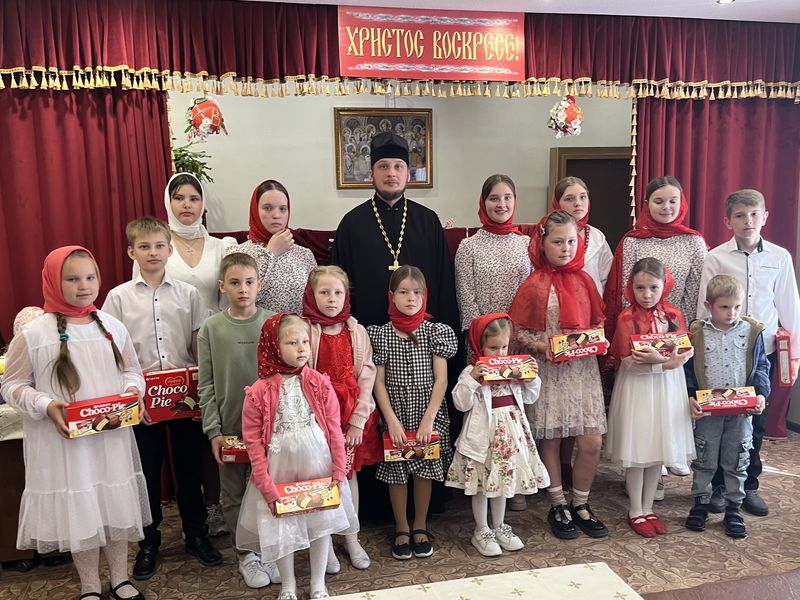 В воскресной школе «Красное солнышко» при храме Иоанна Предтечи состоялся пасхальный концерт