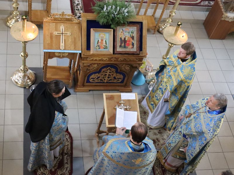 Отдание праздника Сретения Господня в храме Донской иконы Божией Матери