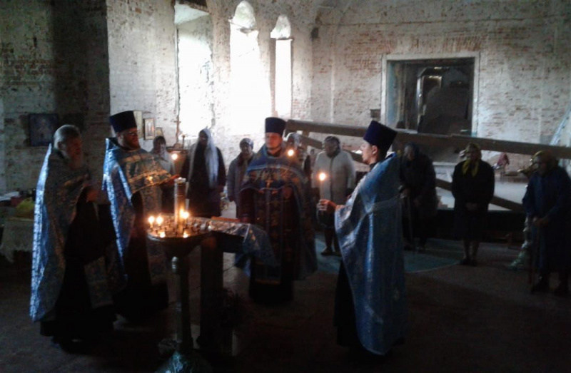 Соборное богослужение священства в храме Покрова Пресвятой Богородицы ст. Советская