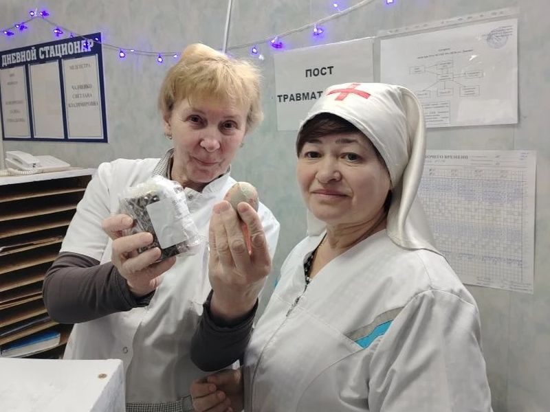Сестры милосердия при Державном храме Донецка поделились пасхальной радостью