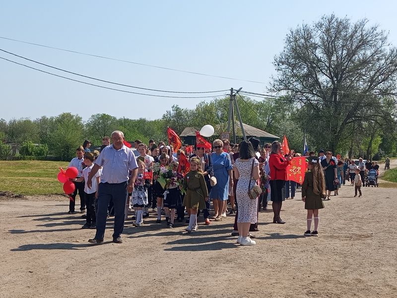 В селе Первомайском прошёл митинг в честь 81-й годовщины Победы