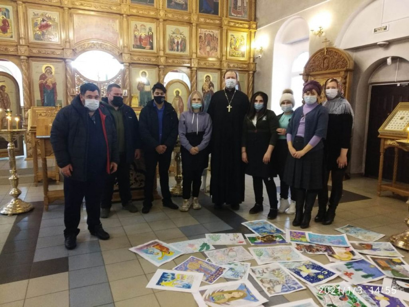 В храме Донской иконы Богородицы прошел отбор работ фестиваля Православной культуры и творчества «Рождественская звезда 2021»