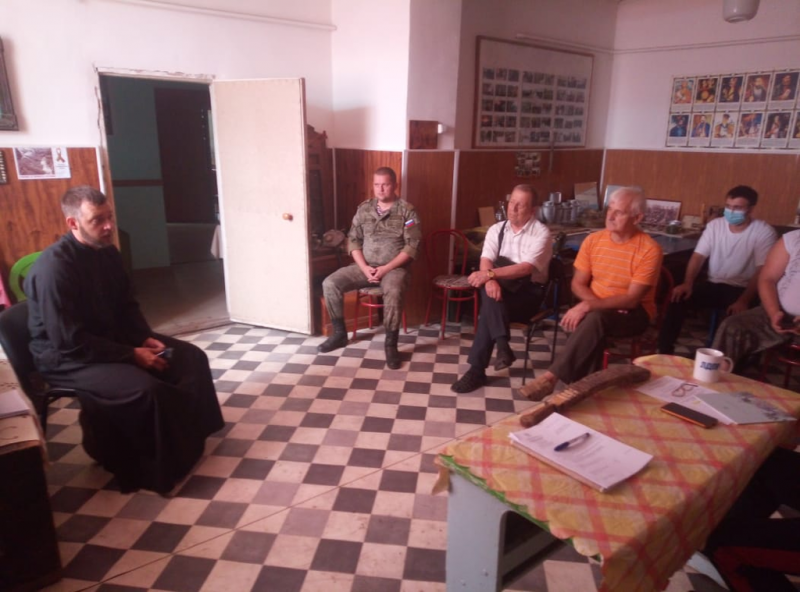 Духовно-просветительская беседа в казачьем правлении г. Донецка