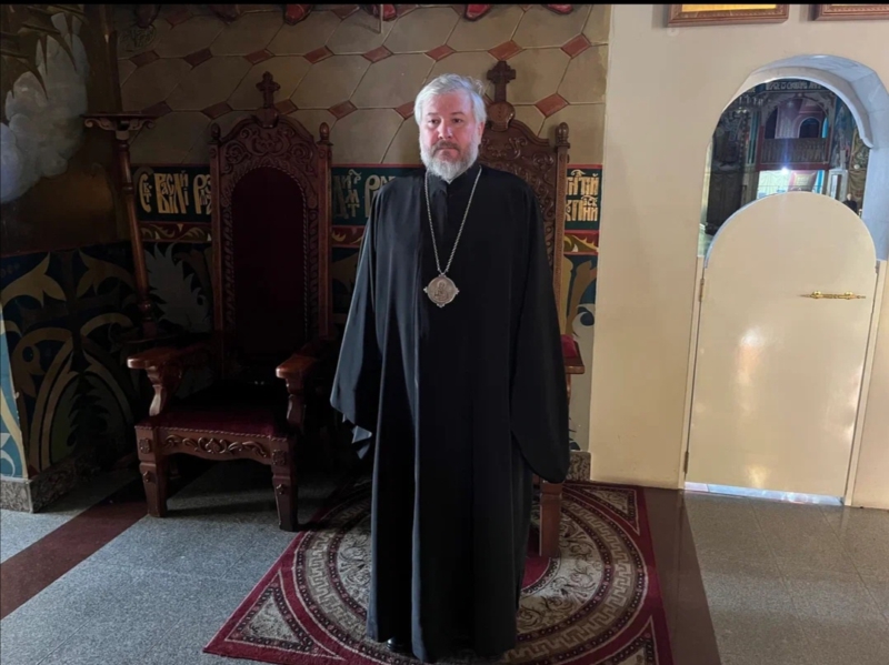 Преосвященнейший епископ Симон молился за уставным богослужением пятницы сырной седмицы 