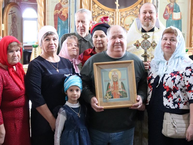 Молебен в честь Святителя Тихона, патриарха Московского и всея России в Донском храме Новошахтинска совместно с членами УПП ВОС