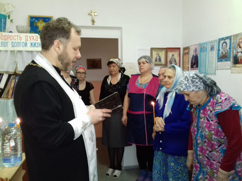 Крещение Господне в доме престарелых п. Садовый