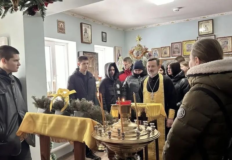 Совместная молитва со студентами станицы Каргинской 