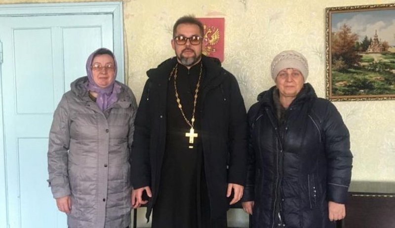 Иерей Евгений Поцелуев с пастырским визитом посетил хутор Веселая Бахмутовка