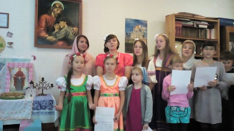 Открытое занятие «Покрывает все Покровом Богородица Сама» состоялось в воскресной школе Свято-Пантелеимоновского прихода г. Миллерово