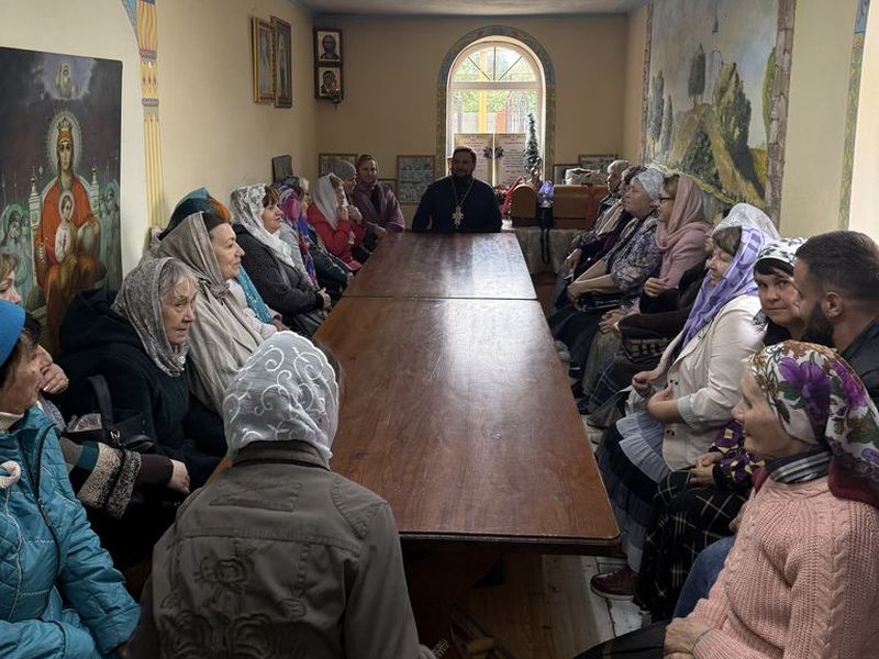 Состоялось очередное занятие в воскресной школе для взрослых при Державном храме города Донецка