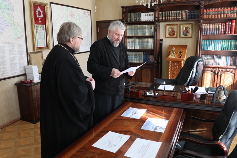 Протоиерей Николай Севрюгин согласовал с архиереем проект храма для воинской части – 11-й отдельной гвардейской инженерной бригады города Каменск-Шахтинский