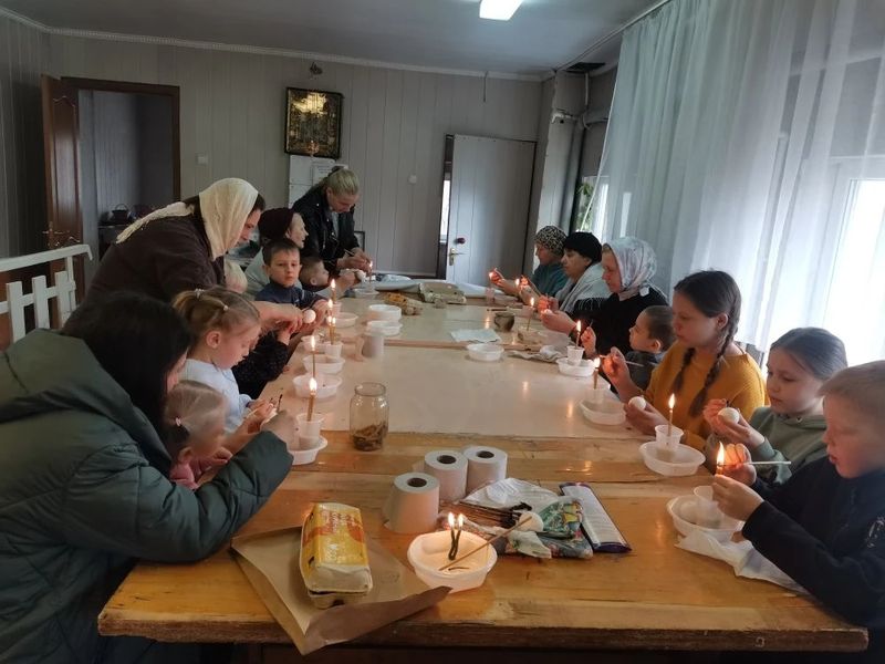 Мастер-класс в воскресной школе поселка Майского