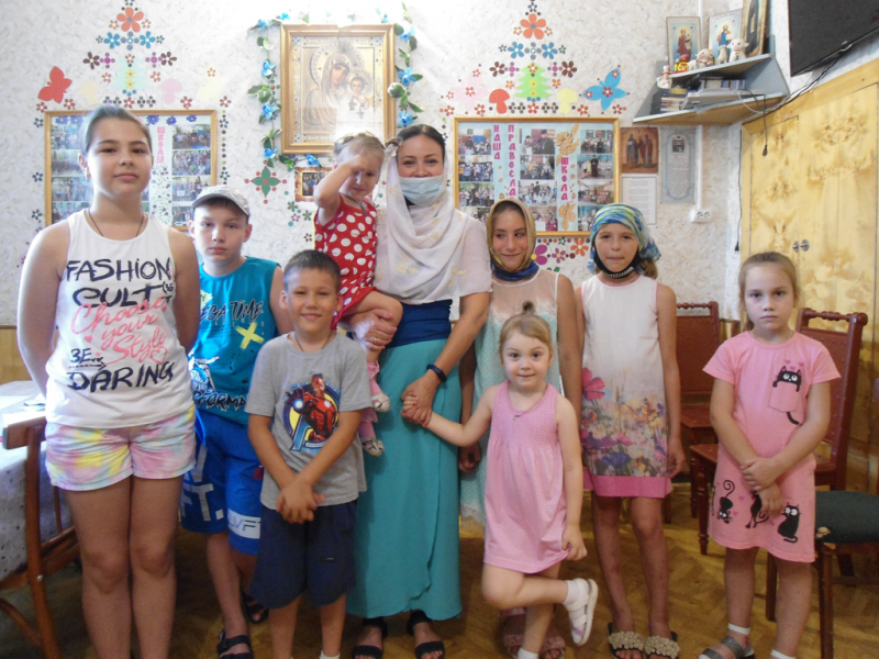 В воскресной школе «Радость» прошло занятие, посвященное Закону Божиему