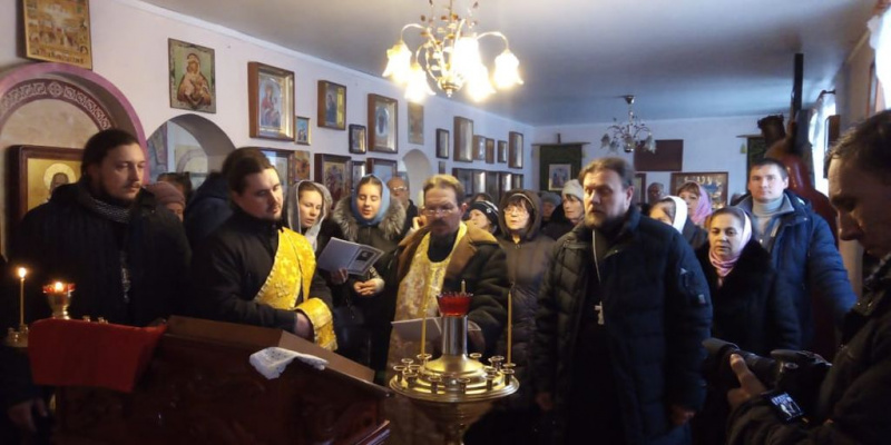 В г. Новошахтинске состоялось торжество в честь дня памяти перенесения мощей местночтимого подвижника благочестия иеромонаха Серафима Калинина