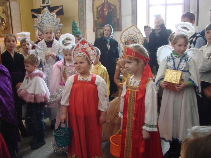 В Никольском храме пос. Аютинский прошел праздник, посвященный Рождеству Христову