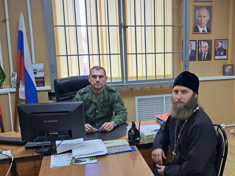 Рабочая встреча с военным комиссаром Миллеровского военкомата