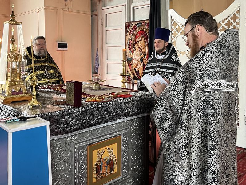 Соборное богослужение духовенства Чернышевского благочиния в Великом Посту